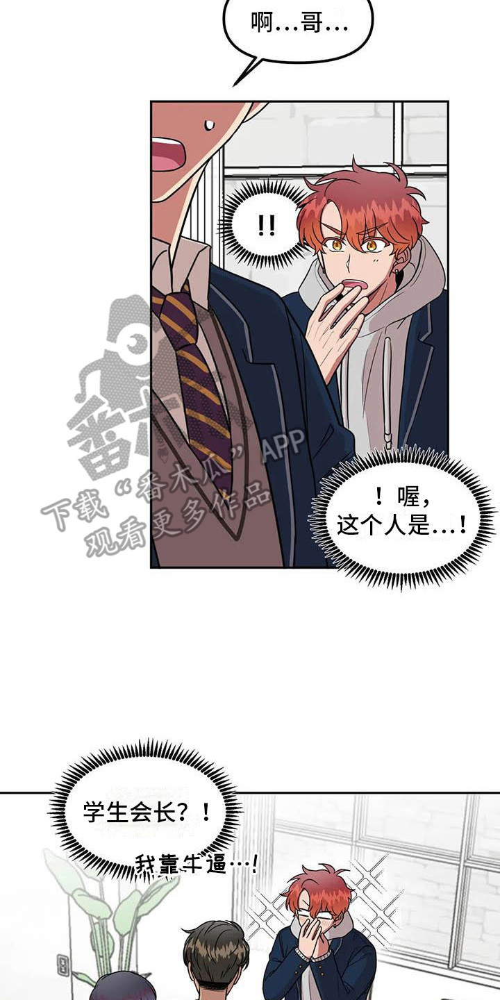 《男神的另一面》漫画最新章节第10章：学生会长免费下拉式在线观看章节第【2】张图片