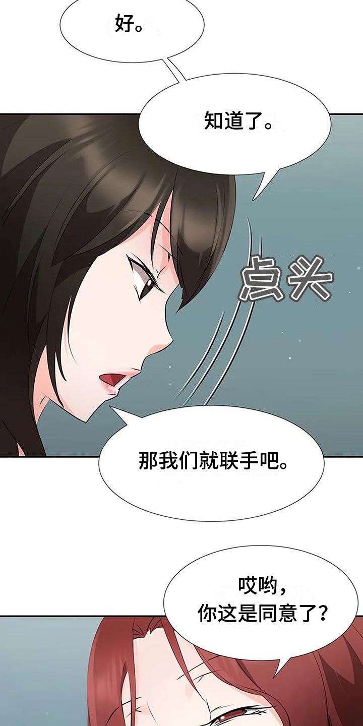 《下班后的工作》漫画最新章节第25章：联手免费下拉式在线观看章节第【8】张图片