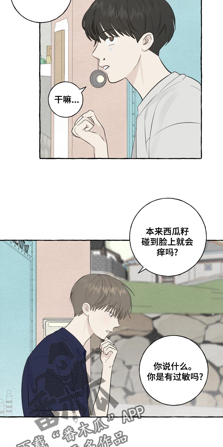 《热烈明阳》漫画最新章节第17章：吐西瓜籽免费下拉式在线观看章节第【4】张图片