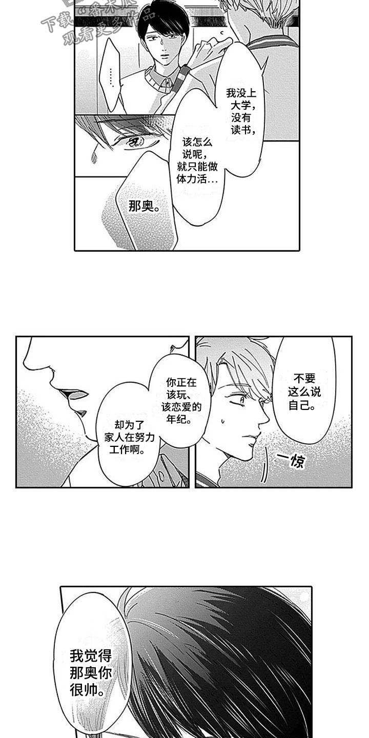 《迟来之吻》漫画最新章节第9章：鼓舞免费下拉式在线观看章节第【2】张图片