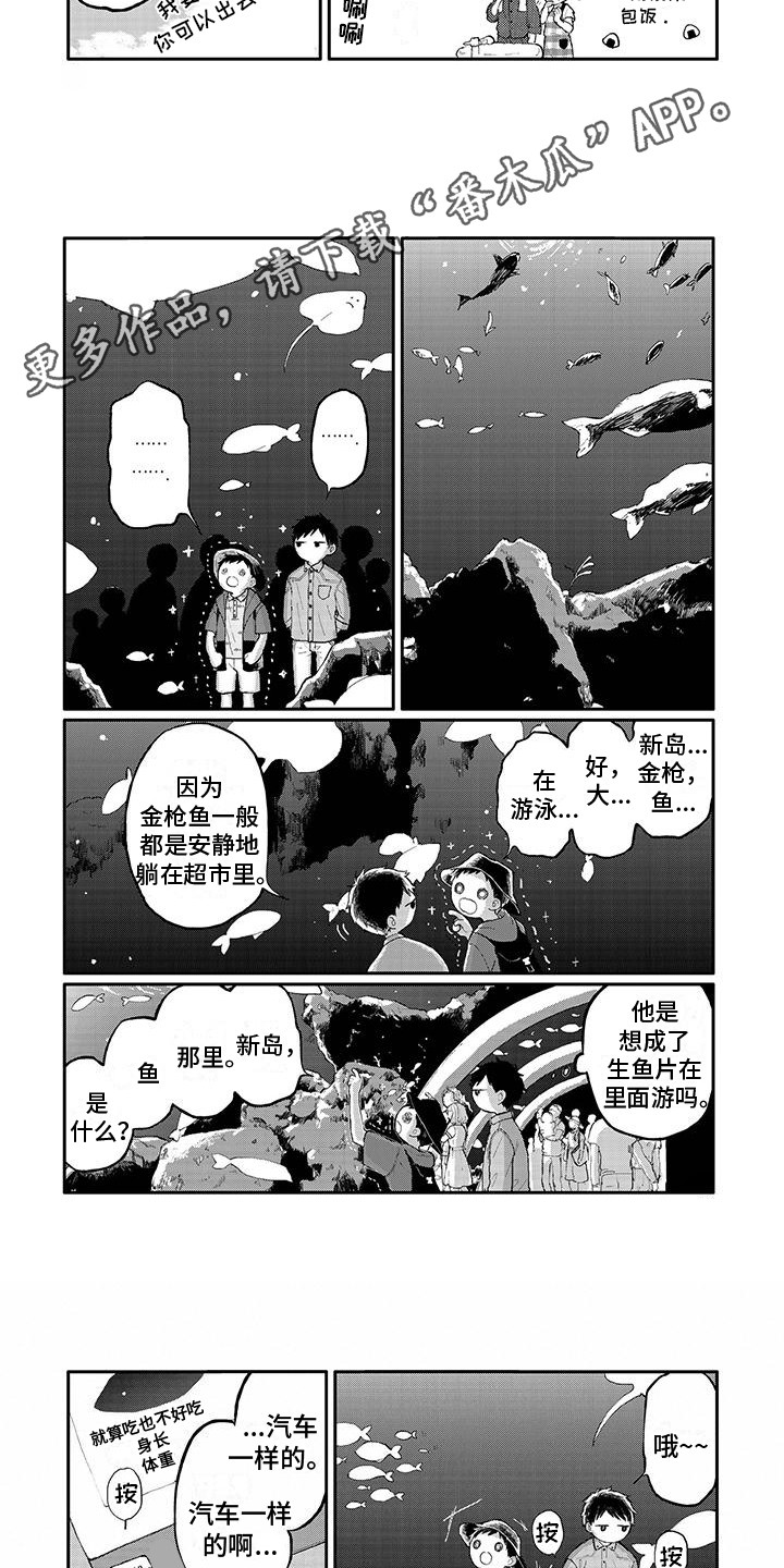 《温馨的家》漫画最新章节第25章：水族馆免费下拉式在线观看章节第【3】张图片