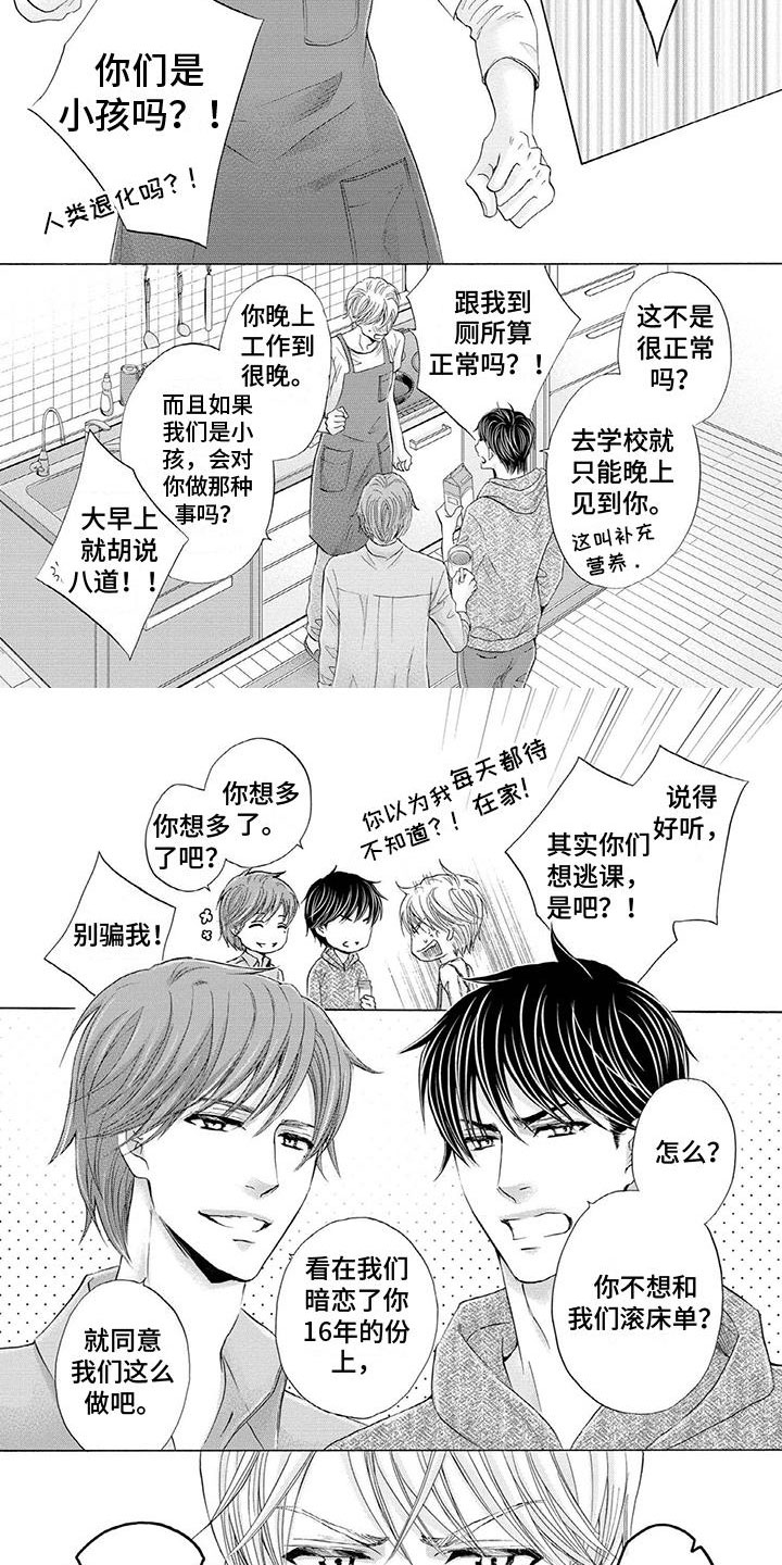 《两个儿子盯上我》漫画最新章节第15章：被改变的样子免费下拉式在线观看章节第【6】张图片