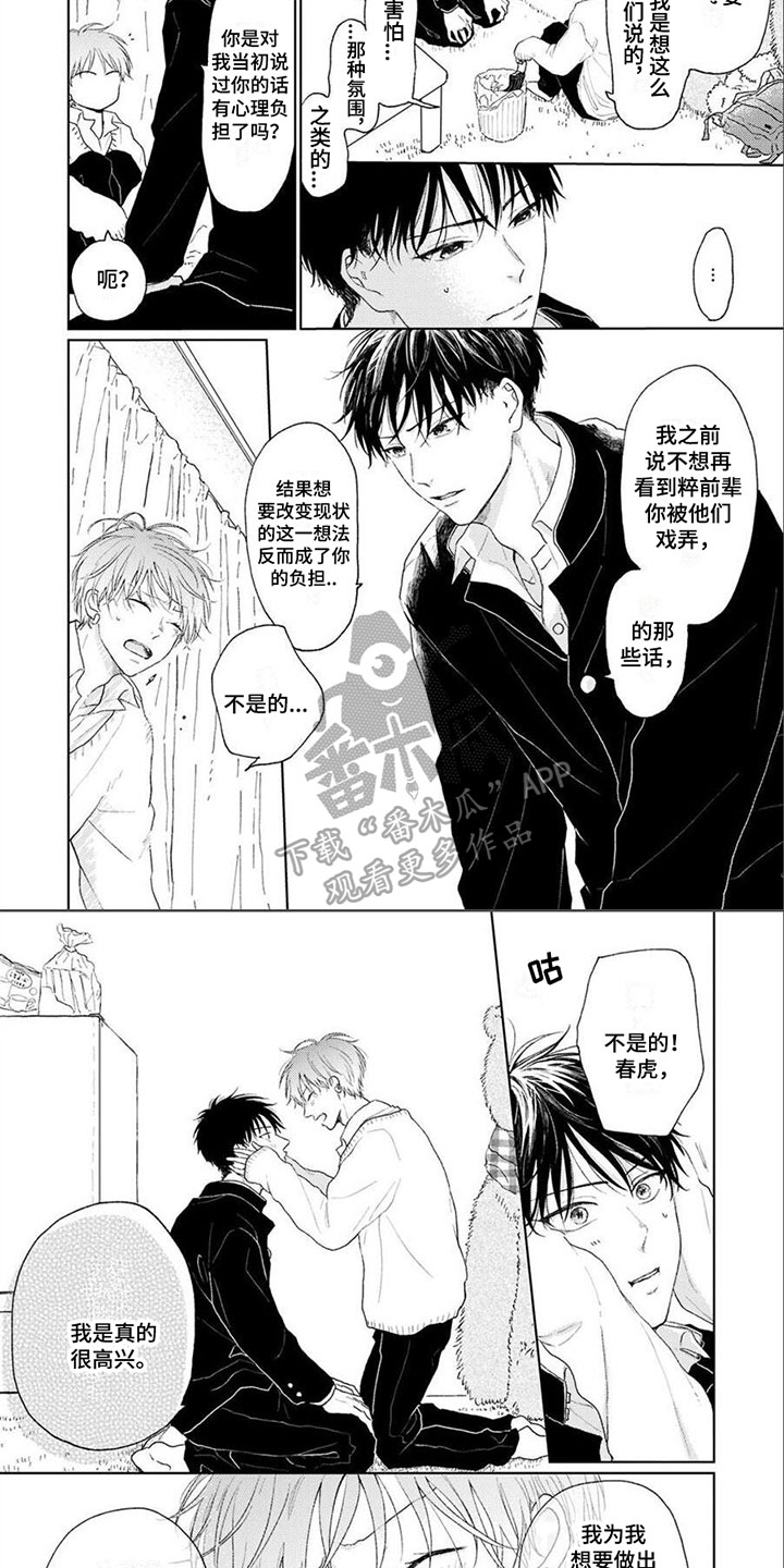 《春虎加油吧》漫画最新章节第14章：珍视免费下拉式在线观看章节第【3】张图片