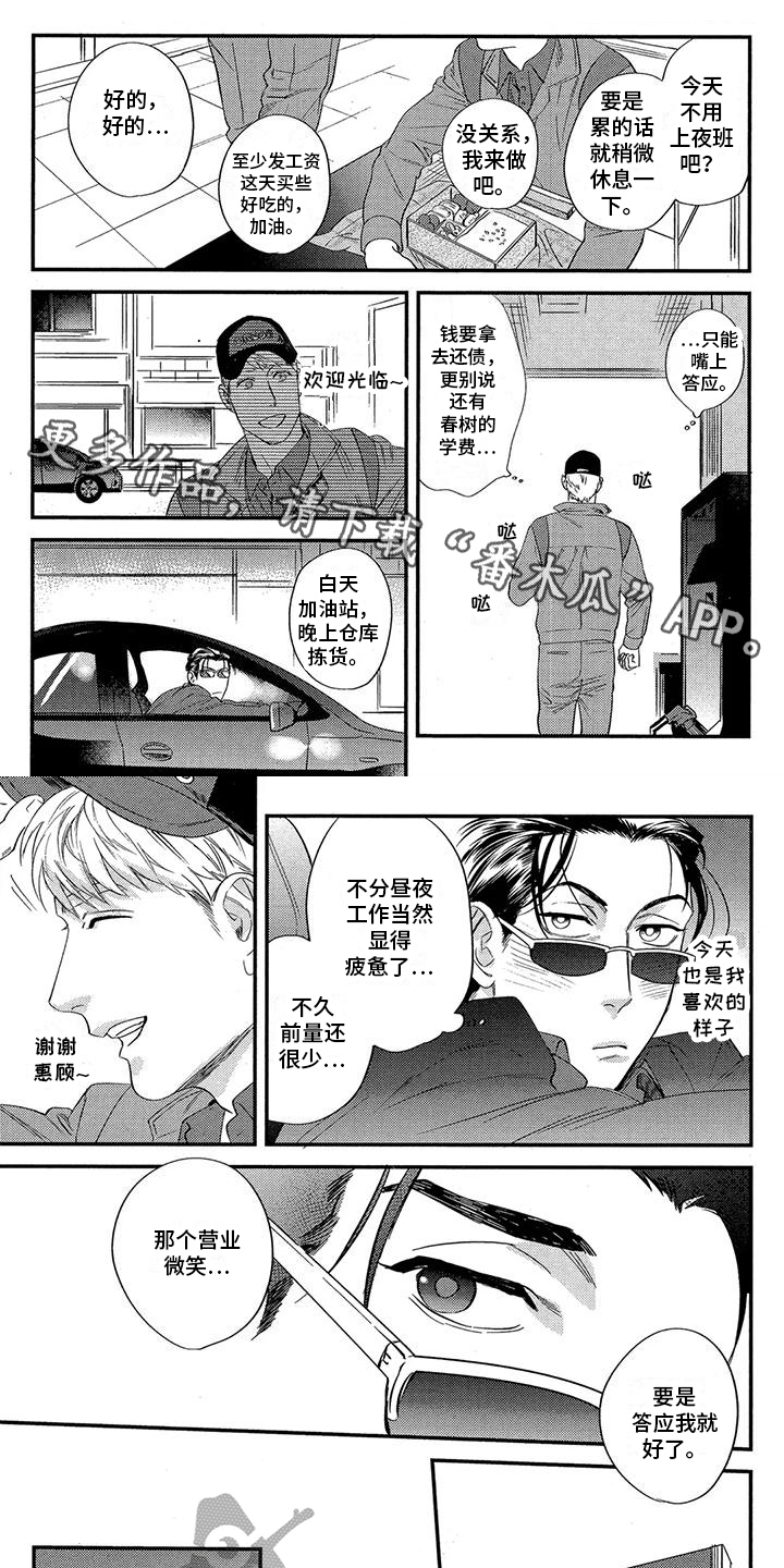 《情债难偿》漫画最新章节第4章：紧张免费下拉式在线观看章节第【6】张图片