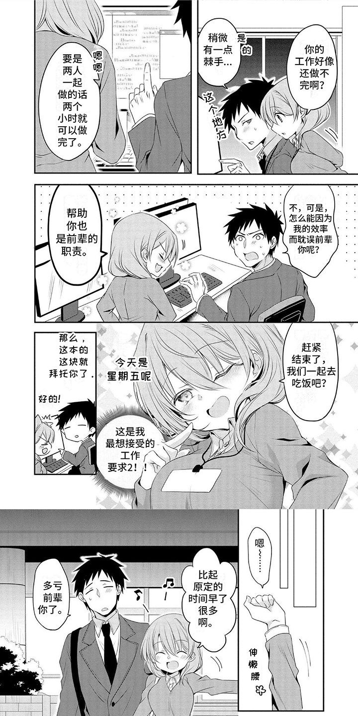 《听前辈的话》漫画最新章节第3章：想多了免费下拉式在线观看章节第【6】张图片