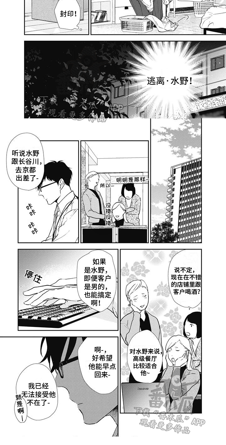 《斋藤与水野》漫画最新章节第11章：出差免费下拉式在线观看章节第【1】张图片