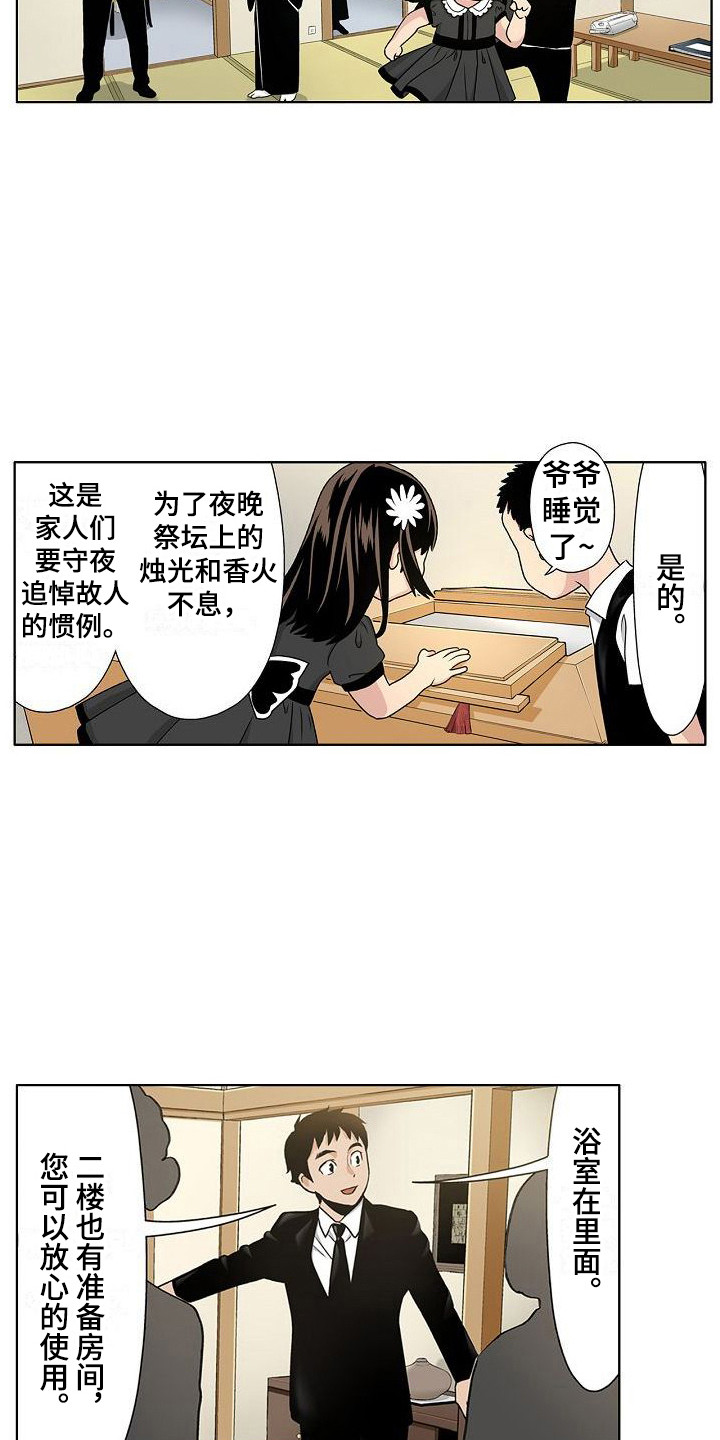 《夏日热情》漫画最新章节第4章：葬礼主持免费下拉式在线观看章节第【8】张图片