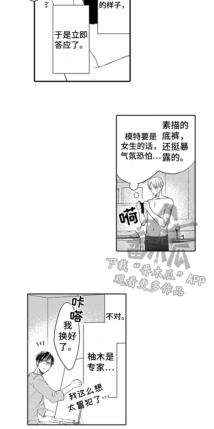 《心灵落雨》漫画最新章节第5章：模特兼职免费下拉式在线观看章节第【4】张图片