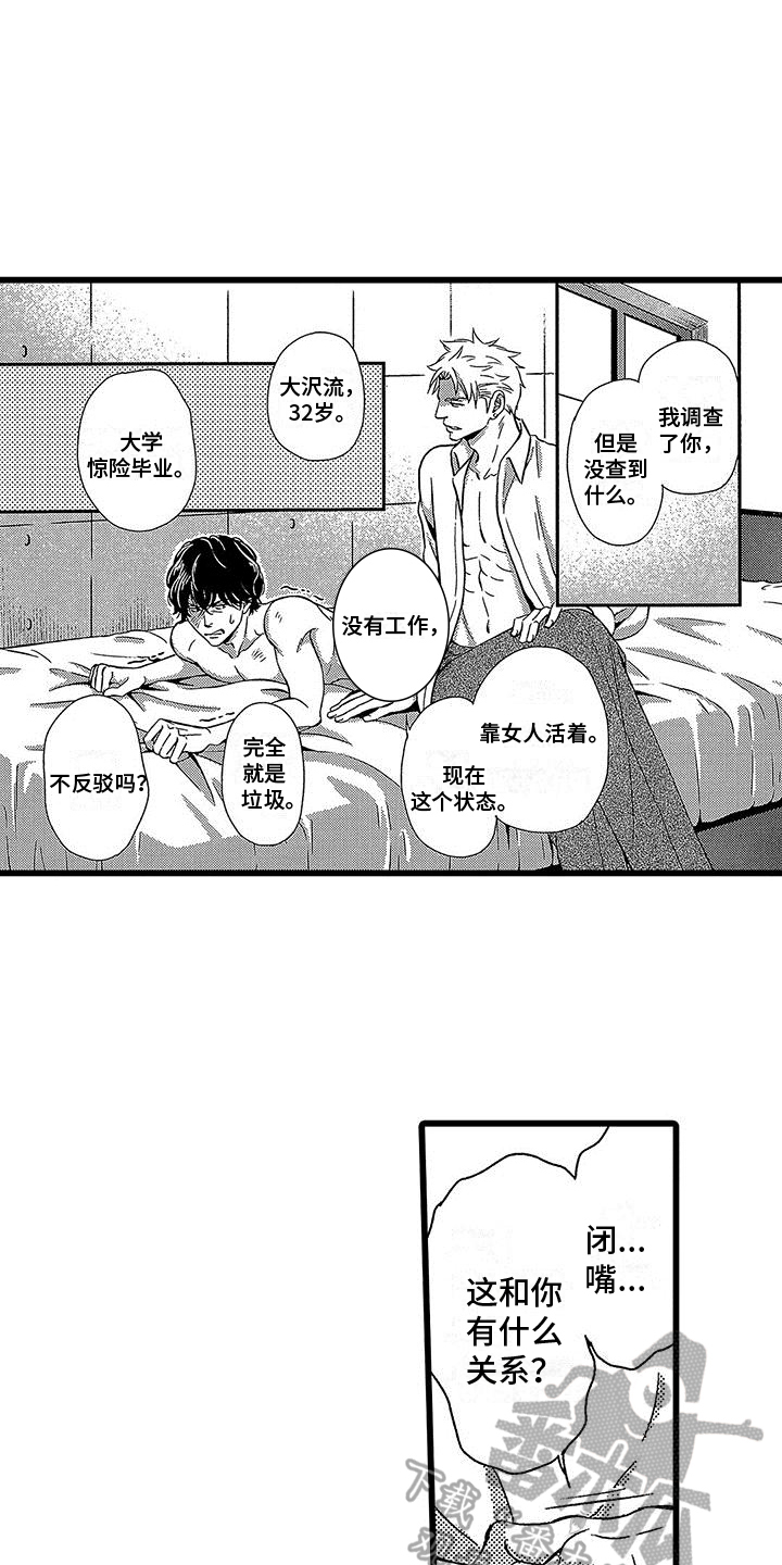 《脚下的男人》漫画最新章节第7章：关起来免费下拉式在线观看章节第【11】张图片