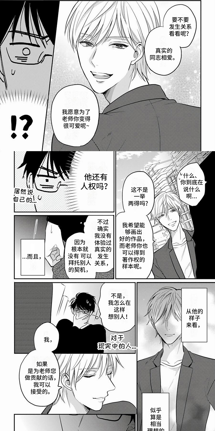 《作家的负责人》漫画最新章节第3章：实践免费下拉式在线观看章节第【6】张图片