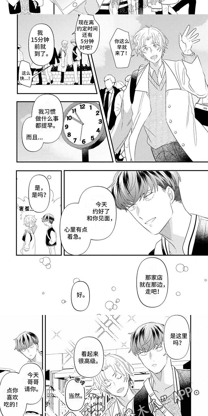 《爱上美少男》漫画最新章节第8章：约会免费下拉式在线观看章节第【2】张图片