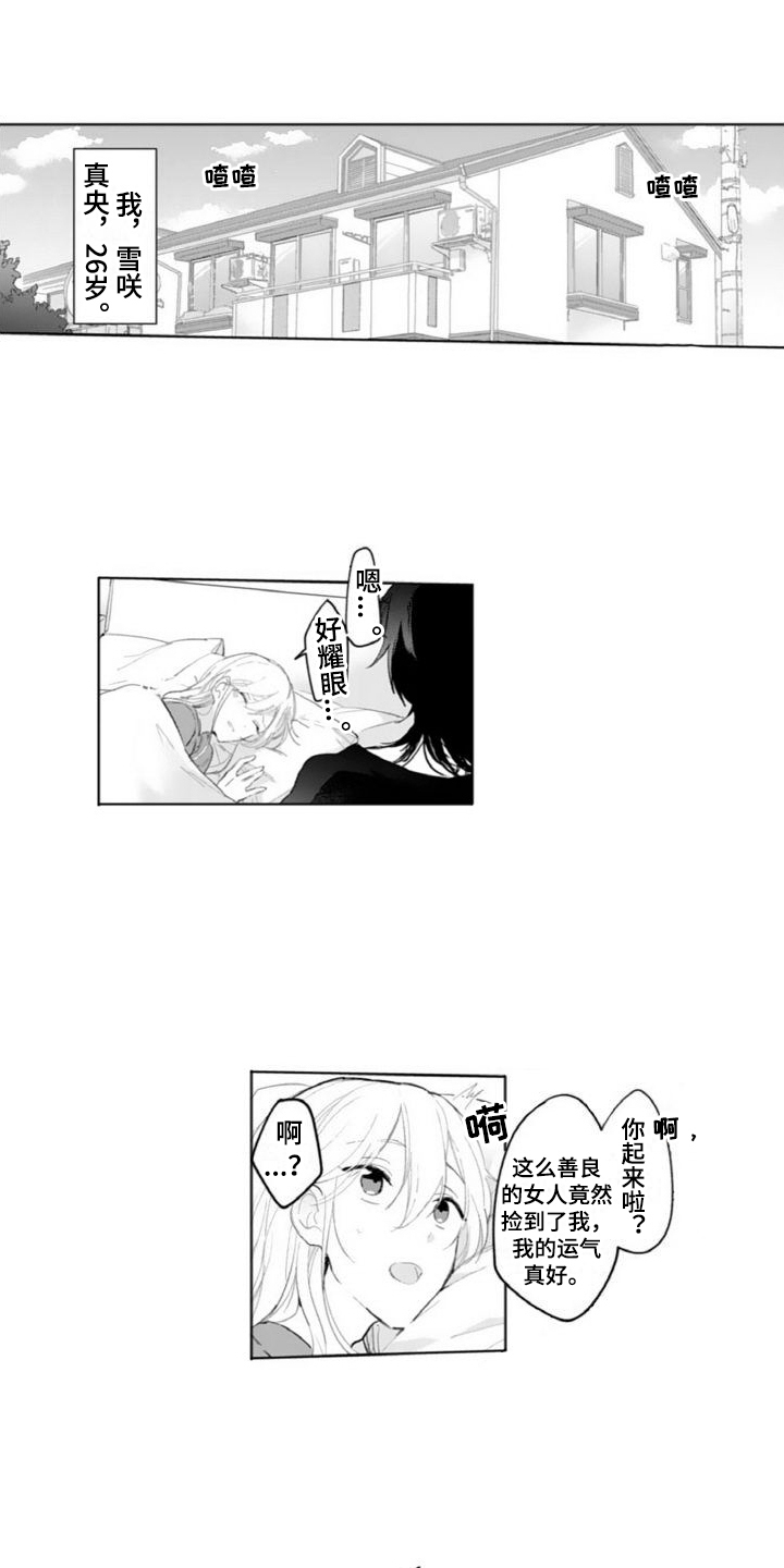 【恶魔男神在我家】漫画-（第1章：捡回家）章节漫画下拉式图片-1.jpg
