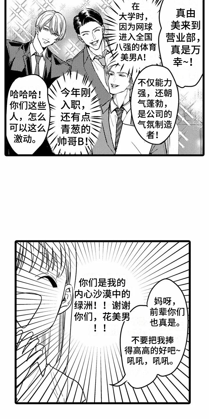 《疯狂的前辈》漫画最新章节第1章：部门调动免费下拉式在线观看章节第【9】张图片