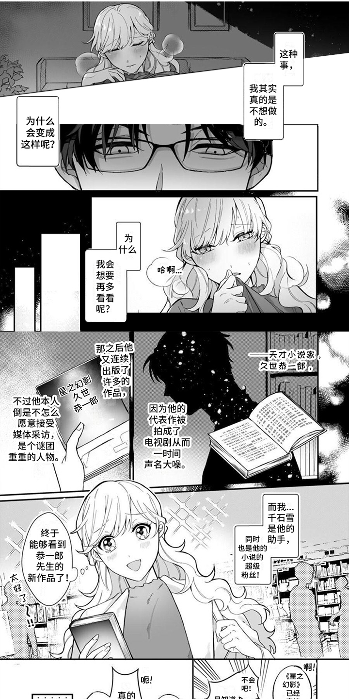 《官能小说家》漫画最新章节第1章：助手与小说家免费下拉式在线观看章节第【7】张图片