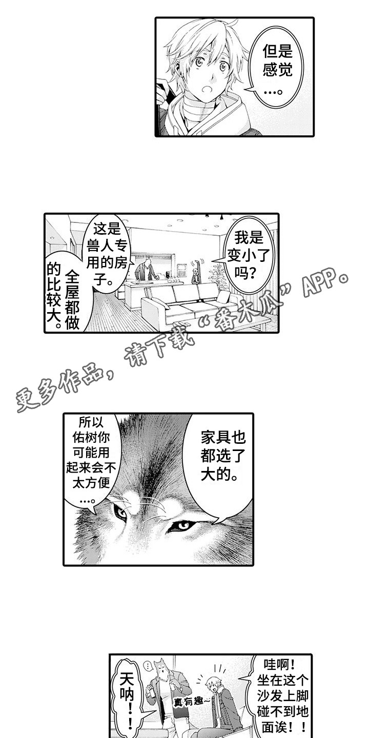 《毛绒绒男友》漫画最新章节第18章：宽敞的房间免费下拉式在线观看章节第【9】张图片