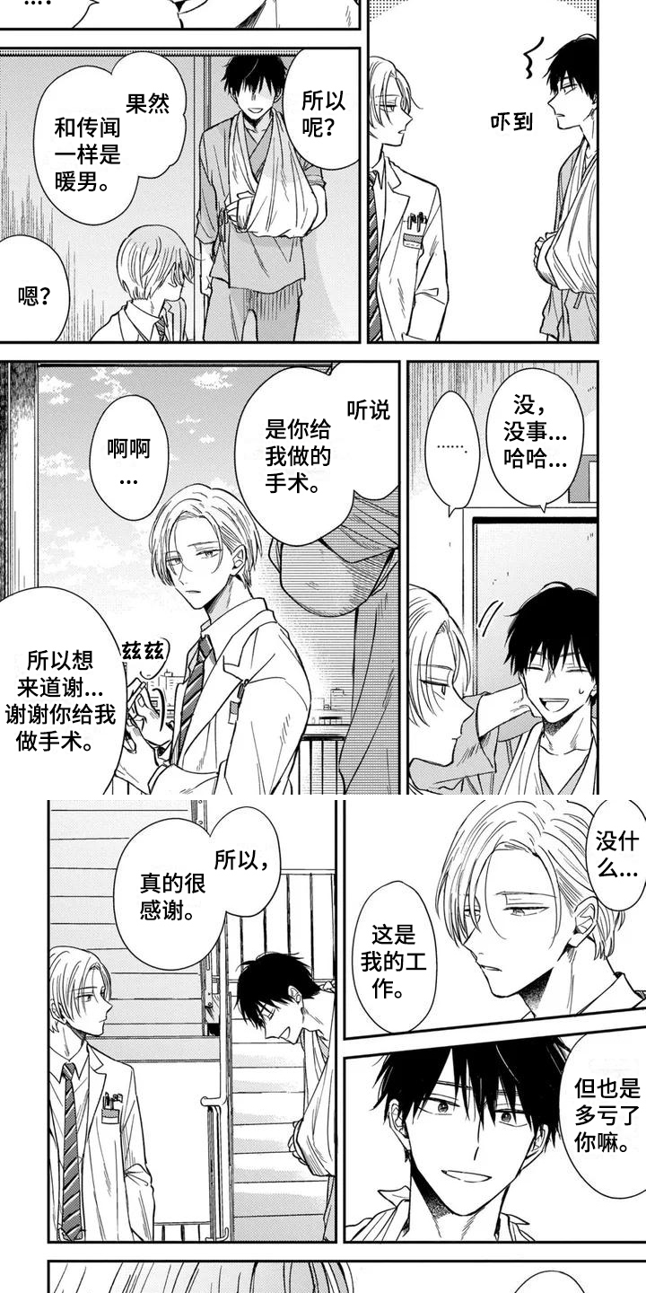 《落入缘分》漫画最新章节第1章：医生免费下拉式在线观看章节第【5】张图片