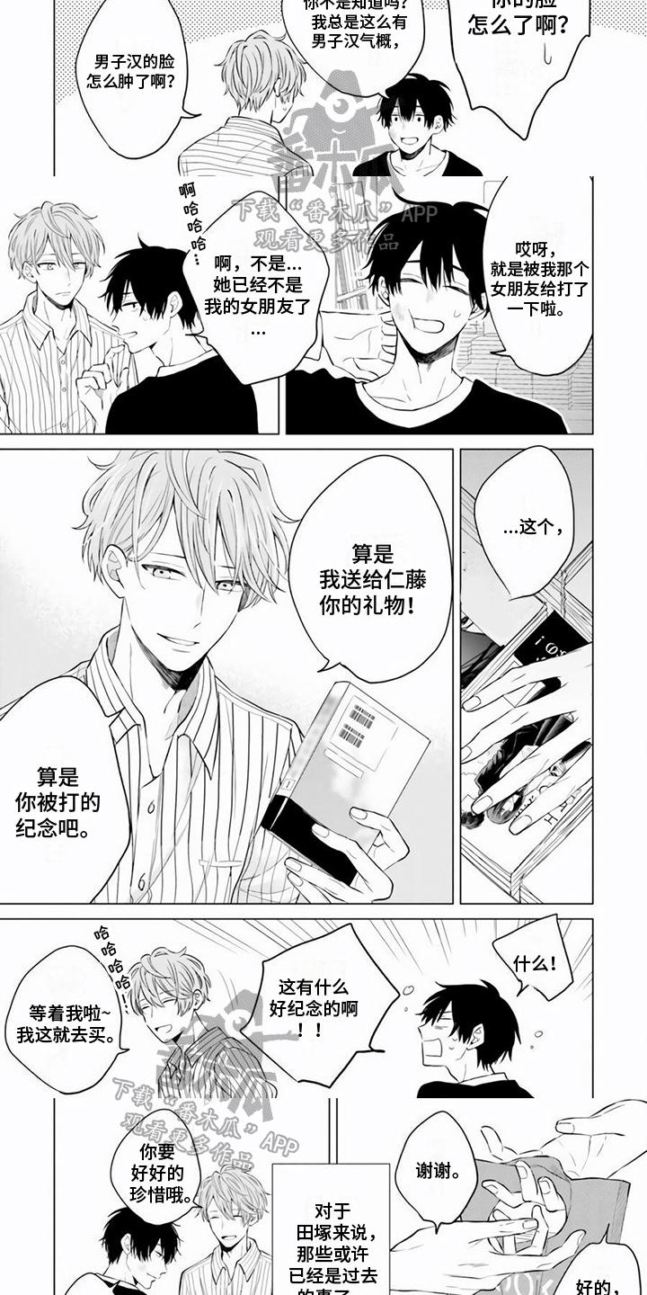 《关系转变》漫画最新章节第14章：礼物免费下拉式在线观看章节第【4】张图片