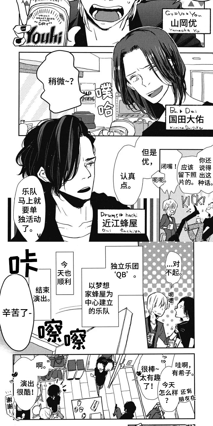 《天翻地覆》漫画最新章节第1章：乐队免费下拉式在线观看章节第【2】张图片