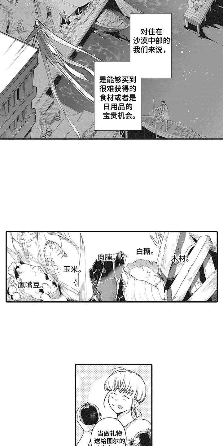 《撒哈拉的幸福者》漫画最新章节第3章： 贸易市场免费下拉式在线观看章节第【12】张图片