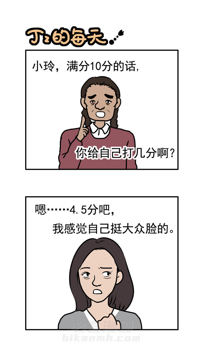 《丁丁的日常》漫画最新章节第3话 外貌评分免费下拉式在线观看章节第【5】张图片