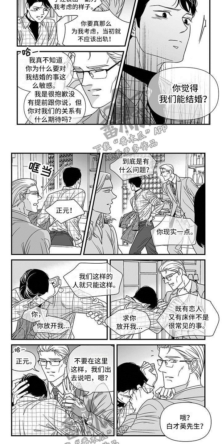 《红色密语》漫画最新章节第5章再遇渣男免费下拉式在线观看章节第【2】张图片