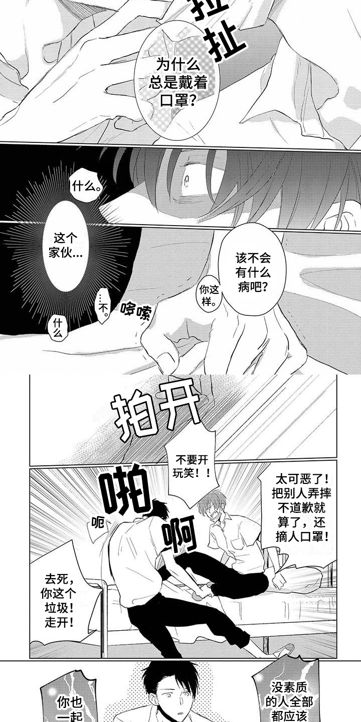 《毒舌男友》漫画最新章节第1章撞晕免费下拉式在线观看章节第【2】张图片