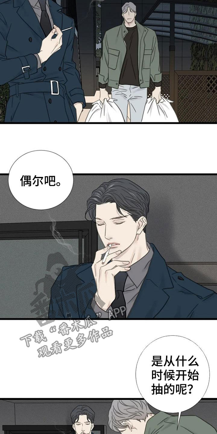 《难抑的视线》漫画最新章节第22章抽烟免费下拉式在线观看章节第【6】张图片