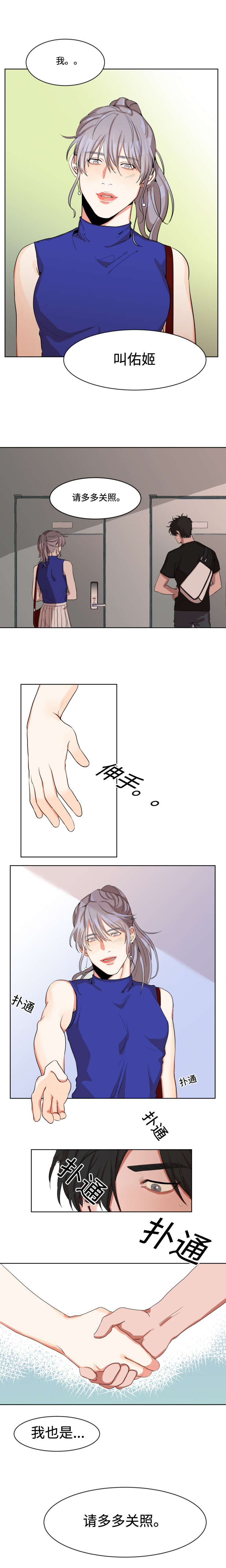 《看看我是谁》漫画最新章节第2章怦然心动免费下拉式在线观看章节第【6】张图片