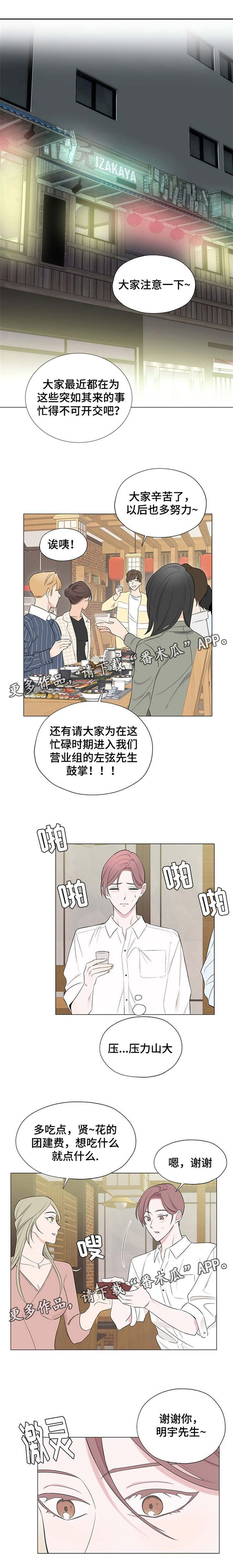 《消融》漫画最新章节第5章聚餐免费下拉式在线观看章节第【1】张图片