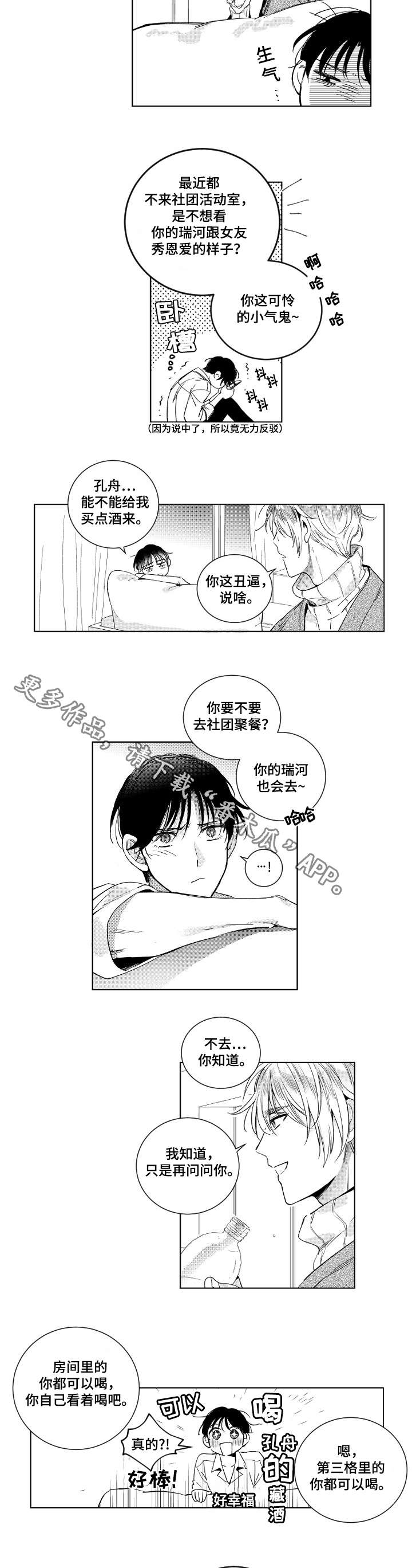 《甜蜜社团》漫画最新章节第3章喝醉免费下拉式在线观看章节第【5】张图片