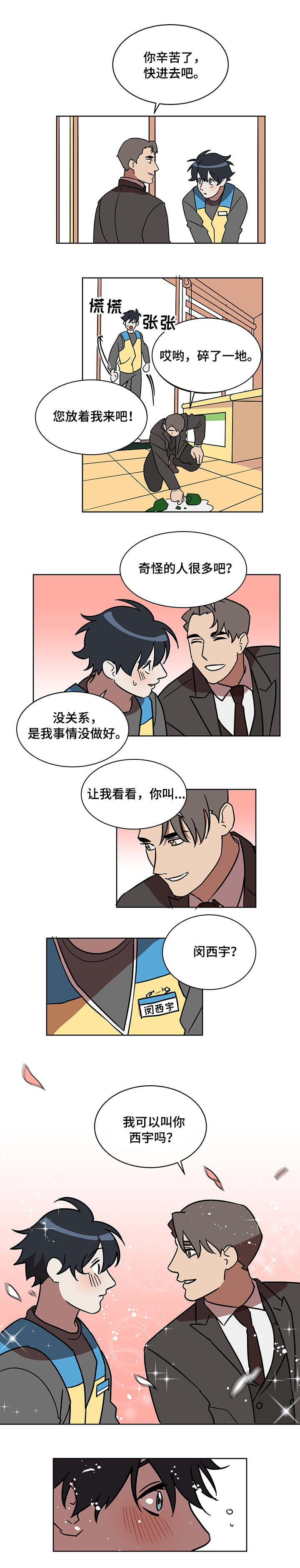 《年下策略》漫画最新章节第1章打工生活免费下拉式在线观看章节第【1】张图片