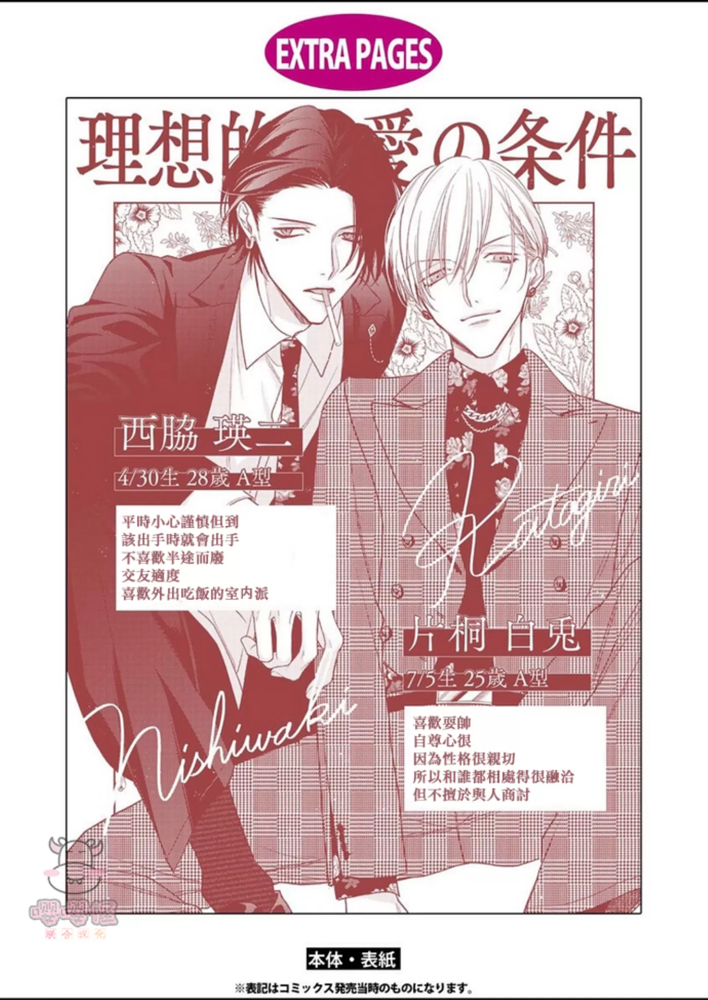 《理想的恋爱条件》漫画最新章节第一卷 番外免费下拉式在线观看章节第【14】张图片