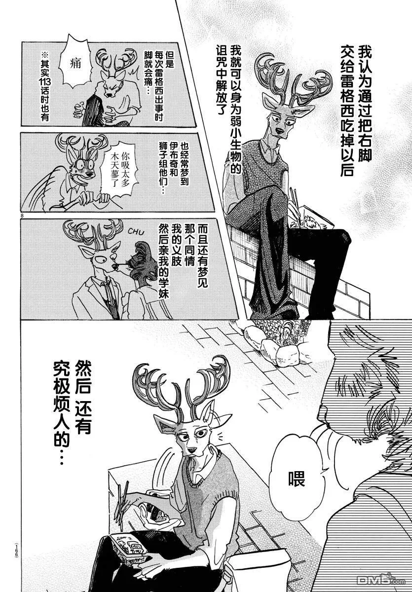 《BEASTARS》漫画最新章节 第130话 免费下拉式在线观看章节第【8】张图片