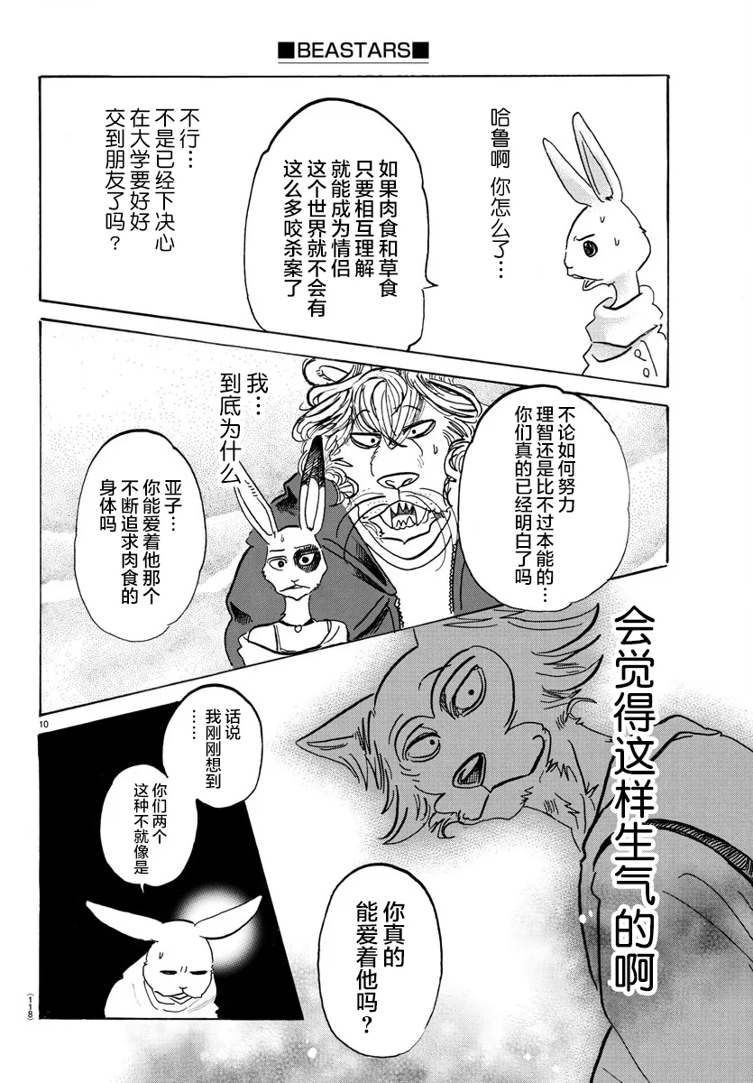 《BEASTARS》漫画最新章节 第119话 免费下拉式在线观看章节第【10】张图片