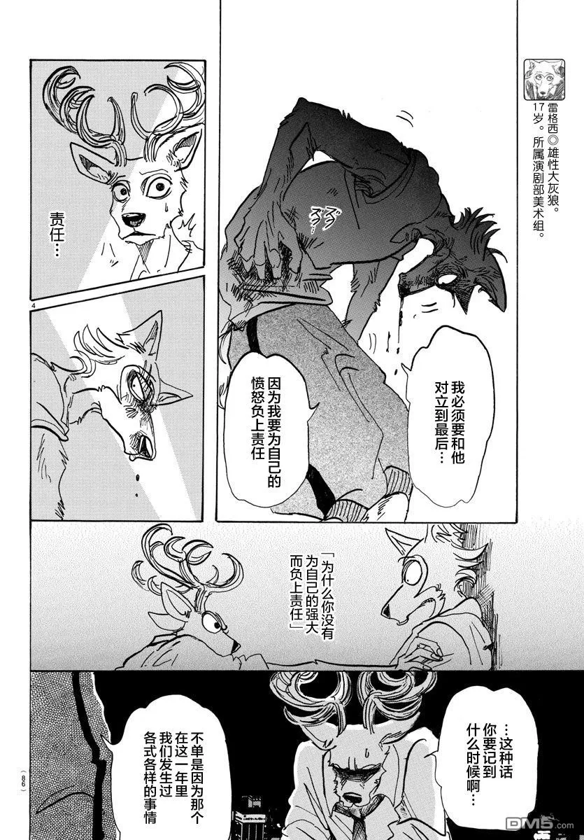 《BEASTARS》漫画最新章节 第95话 免费下拉式在线观看章节第【4】张图片