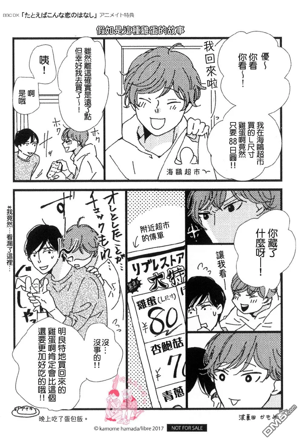 《说不定是恋爱》漫画最新章节 Animate特典 免费下拉式在线观看章节第【1】张图片