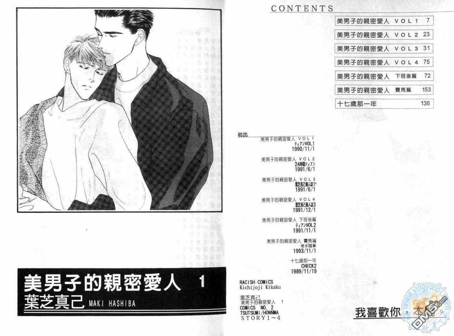 《美男子的亲密爱人》漫画最新章节 第1卷 免费下拉式在线观看章节第【1】张图片