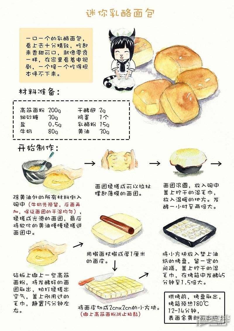翎子的吃货部落-第52话  迷你乳酪面包全彩韩漫标签