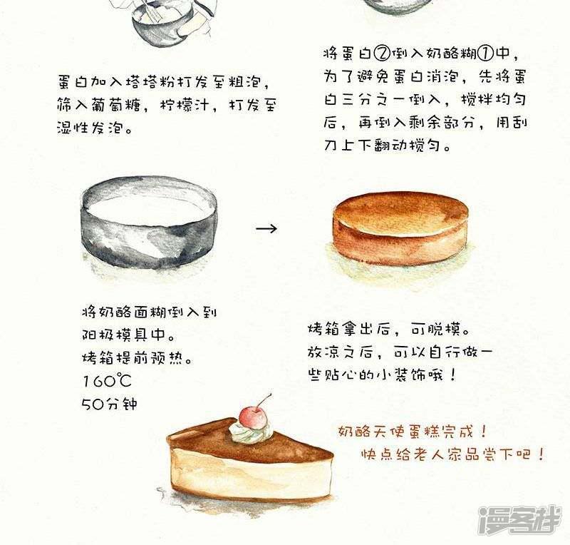 翎子的吃货部落-第60话  奶酪天使蛋糕全彩韩漫标签