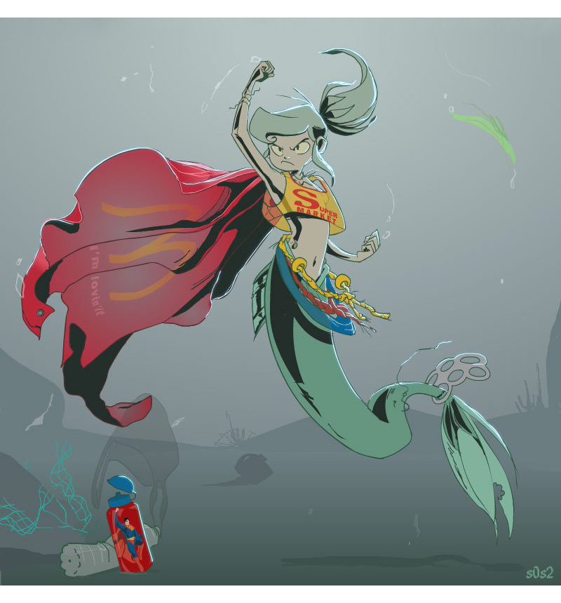 【被海洋垃圾污染后的小美人鱼】漫画-（第10话）章节漫画下拉式图片-1.jpg