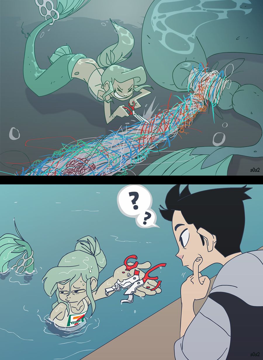 【被海洋垃圾污染后的小美人鱼】漫画-（第22话）章节漫画下拉式图片-4.jpg