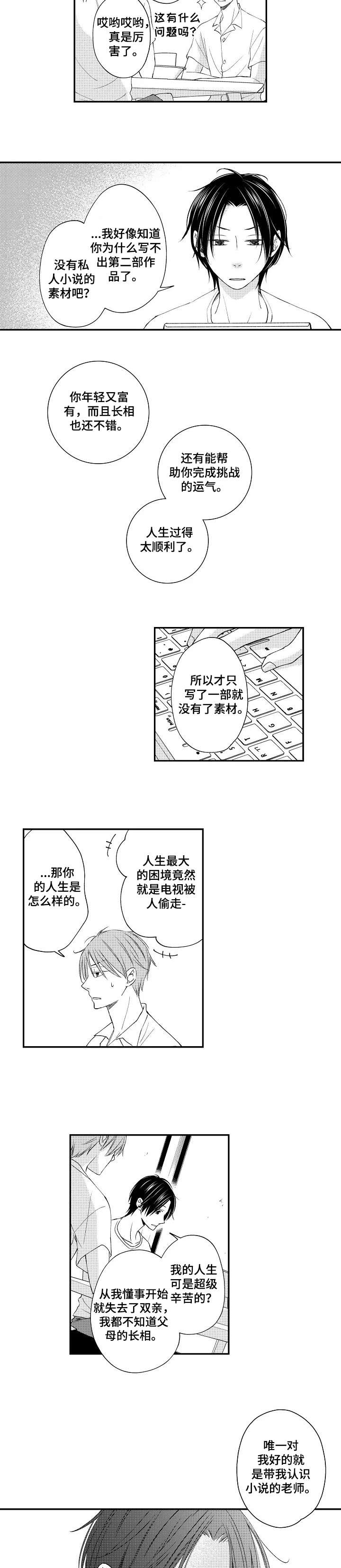 《停滞的你》漫画最新章节第6章：素材吗免费下拉式在线观看章节第【3】张图片