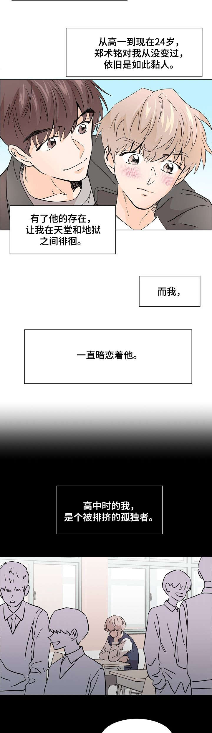 《你的替代品》漫画最新章节第1章：暗恋心事免费下拉式在线观看章节第【9】张图片