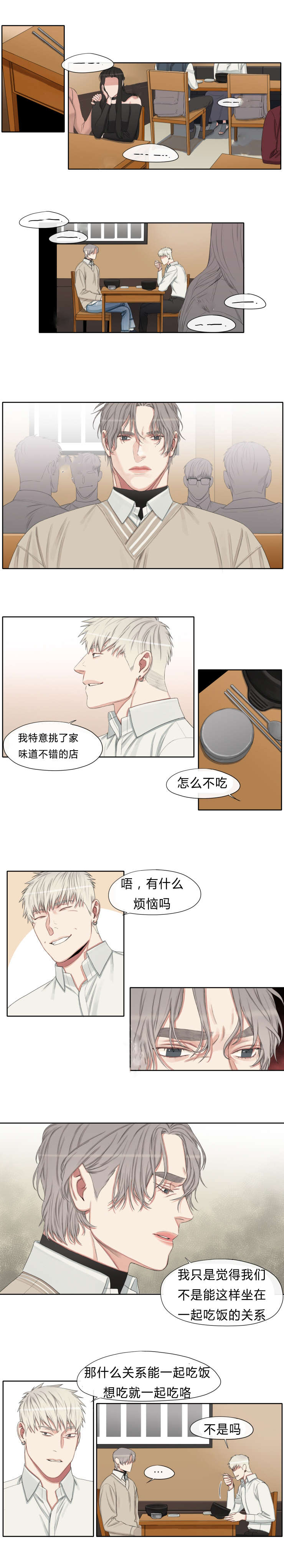 《常客》漫画最新章节第18章：什么关系可以一起吃饭免费下拉式在线观看章节第【3】张图片