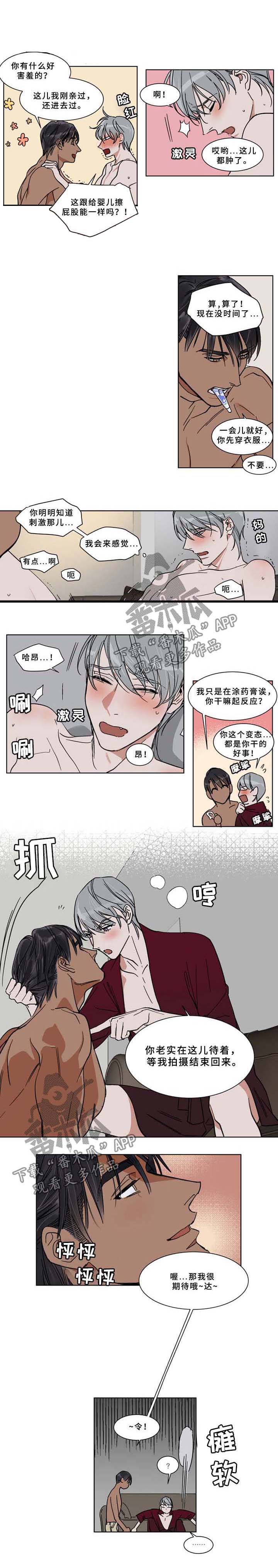 《英伦式流言》漫画最新章节第58章：涂药免费下拉式在线观看章节第【3】张图片