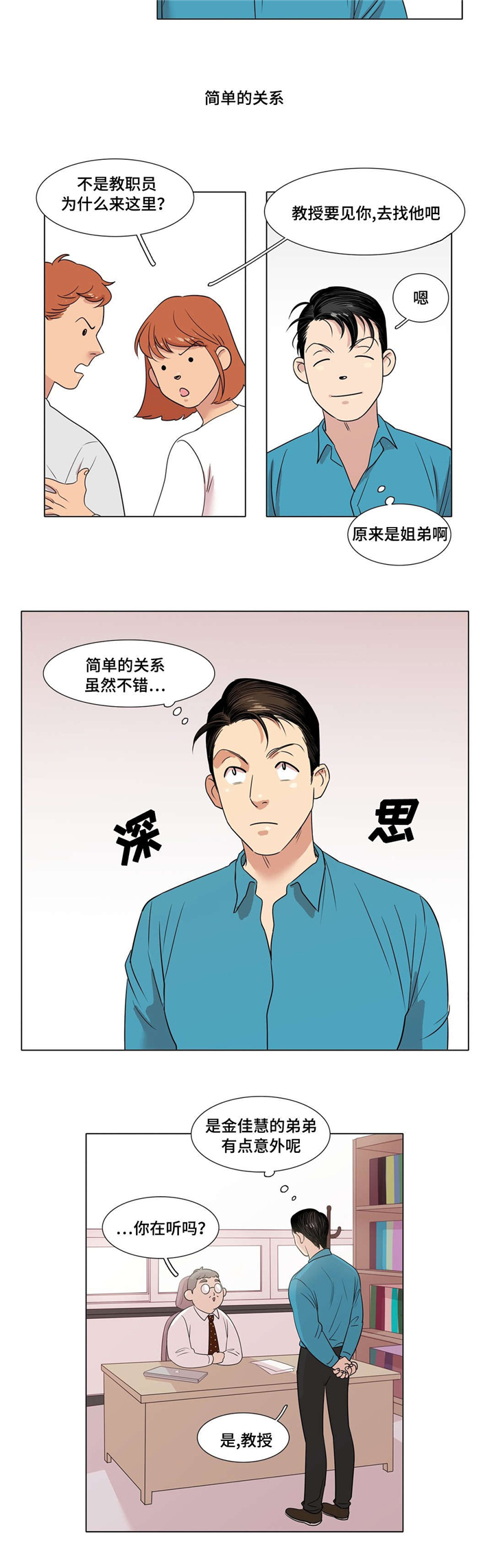 《哀乐青年》漫画最新章节第3章：一起吃饭的关系免费下拉式在线观看章节第【1】张图片