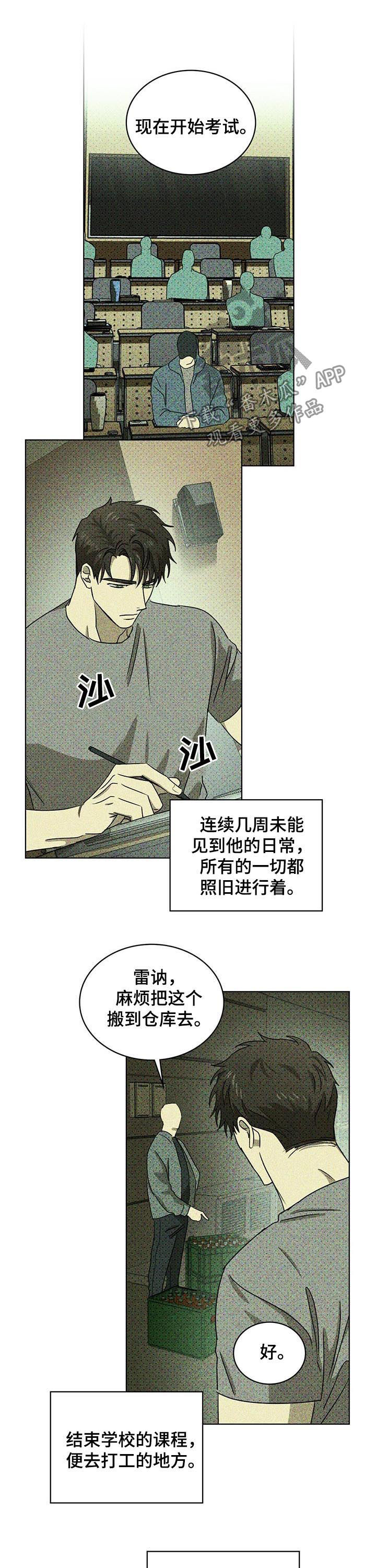 《绿色纹理》漫画最新章节第32章：一切照旧免费下拉式在线观看章节第【8】张图片