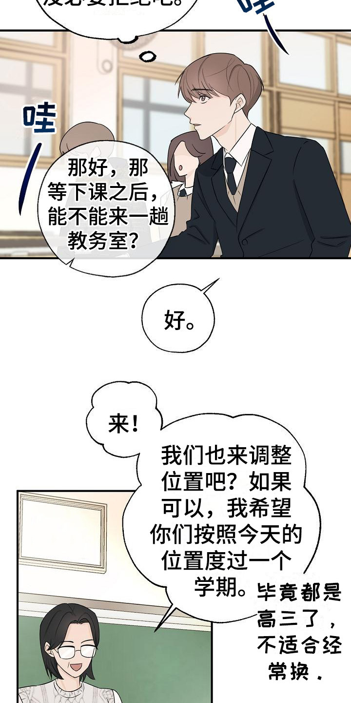 《刻意接近》漫画最新章节第6章：换位置免费下拉式在线观看章节第【6】张图片