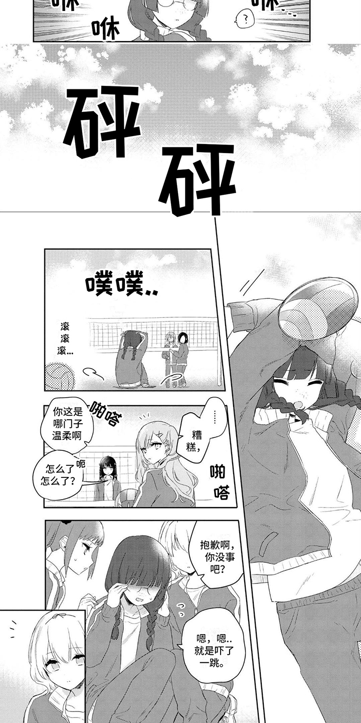 《爱与花》漫画最新章节第2章：打排球免费下拉式在线观看章节第【2】张图片